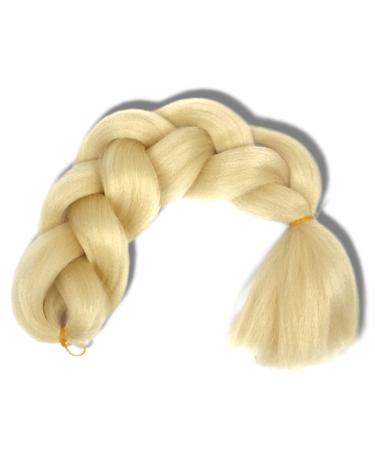 Synthetic Hair for Braiding Light Blonde with Yellow Tinte Braids Extensions for Hair Extensions Ideal for Rastas Braiding Hair for Women and Men for Thickening Hairpiece for Braid (Light Blonde)