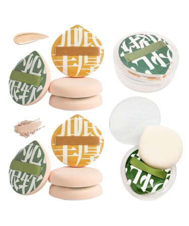 UILYNIU 8 Pieces Large Makeup Sponge Super Soft Teardrop Powder Puff Foundation Sponge Beauty Blender Makeup Cushion Puff for Cream Concealer Makeup Powder Puff Quickly Apply Makeup in 3s (XL)