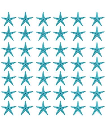TIHOOD 0.4-1.2 Small Starfish Star Sea Shell Beach Crafts Decor (Blue)
