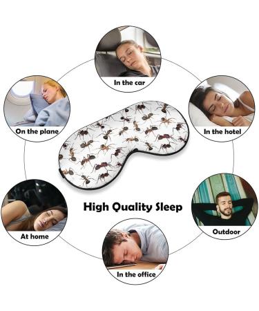 Cute Ants Animal Sleep Mask - Adjustable Strap Eye Cover for Sleeping & Travel - Buy Online on GoSupps.com