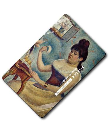 Georges Seurat Young Woman Compact Card Mirror - Unbreakable Acrylic Vanity Mirror - Buy Online on GoSupps.com