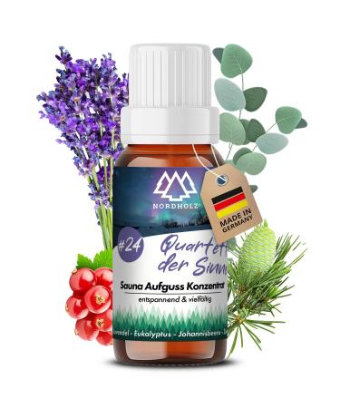 Nordholz sauna infusion choose from 48 varieties 15ml - sauna infusion agent #24 quartet of the senses Special sauna fragrance for intensive & relaxing moments - sauna accessories