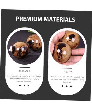 Healeeved 12 PC Black Baoding Balls - Hand Exercise & Stress Relief Jade Balls for Health & Fitness | International Shipping Available - Buy Online on GoSupps.com