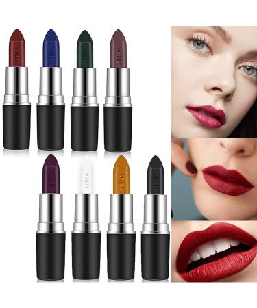 8 Color Matte Lipstick Set - Waterproof Long-Lasting Lip Stain & Gloss Perfect for Every Occasion - Buy Online on GoSupps.com