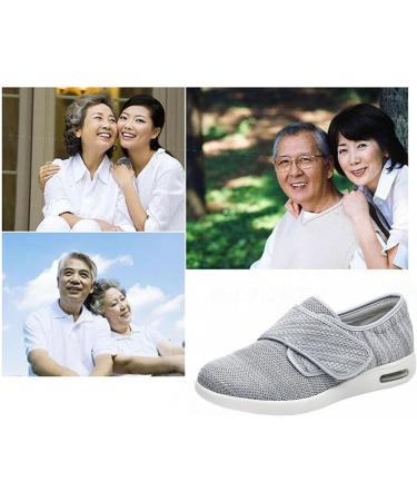 Plantar Fasciitis Shoes for Men - Lightweight Extra Wide Orthopedic Diabetic Pain Relief | Breathable Edema Shoes for Swollen Feet - Size 7.5 Black - Buy Online on GoSupps.com
