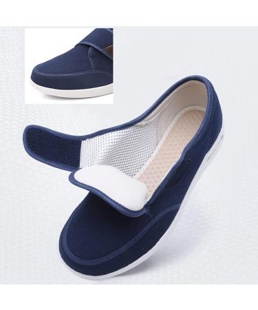 MisFun Men's Diabetic Slippers - Lightweight, Breathable House Shoes for Swollen Feet - Size 6.5 Black - Buy Online on GoSupps.com