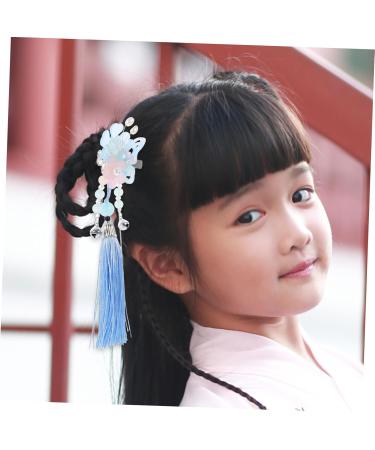 FRCOLOR 1 Pair Butterfly Hair Clip Tassel Hair Clips Hair Accessories for Women Hair Barrettes for Women Flower Hair Clip Hair Clips for Teen Girl Hair Pin Nylon Pearl Tassel Pendant Child - Buy Online on GoSupps.com