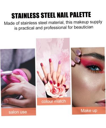 2 pi ces Palette de Manucure Anneau Nail Art Plateau de M lange Couleur Vernis Ongles Portable Cr atif pour Salon et DIY - Buy Online on GoSupps.com