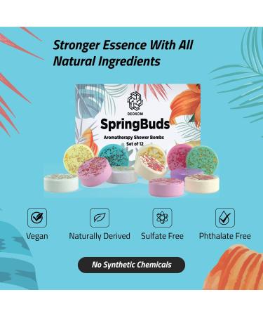 Deoxom Shower Bombs - Natural Vegan Steamers for Women - Stress-Relief Beauty Essentials with Essential Oils - Buy Online on GoSupps.com