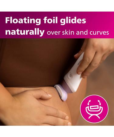 Philips Beauty Lady Electric Shaver Series 6000 BRL136/00 White - Cordless Shaver with 4 Accessories - Buy Online on GoSupps.com