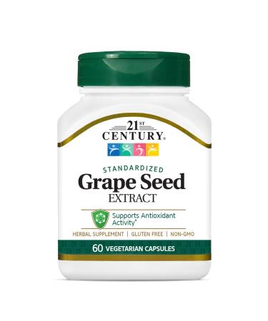 21st Century Standardized Grape Seed Extract 60 Vegetarian Capsules