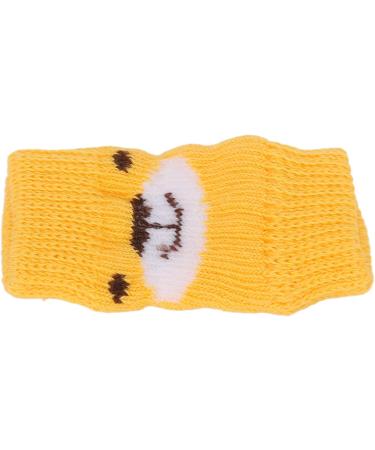 Dog Leg Brace 4Pcs Pet Dog Comfortable Elbow Protector Breathable Elastic Cartoon Bear Pattern Joints Warp Warm Dog Support Hock Covers for Legs Yellow(S) - Buy Online on GoSupps.com