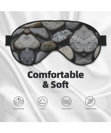 SSIMOO Pebble Stone Eye Mask | Soft Breathable Sleep Eye Patch for Women | Perfect for Travel & Relaxation - Buy Online on GoSupps.com