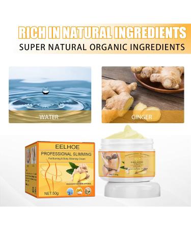 Buy Ginger Anti Cellulite Hot Cream - Fat Burning & Skin Firming Gel for Body Sculpting - Buy Online on GoSupps.com