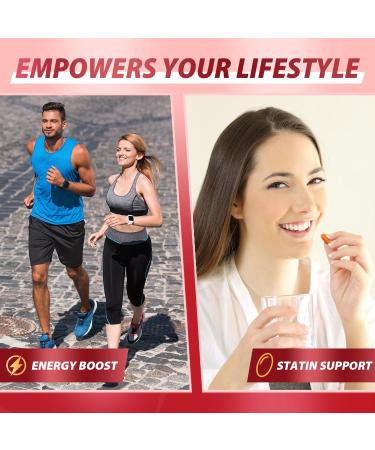 CoQ10-400mg-Softgels with PQQ BioPerine & Omega-3 Coenzyme Q10(Ubiquinone) Supplement for High-Absorption Powerful-Antioxidant Support Heart & Energy-Production 120 Servings - Buy Online on GoSupps.com