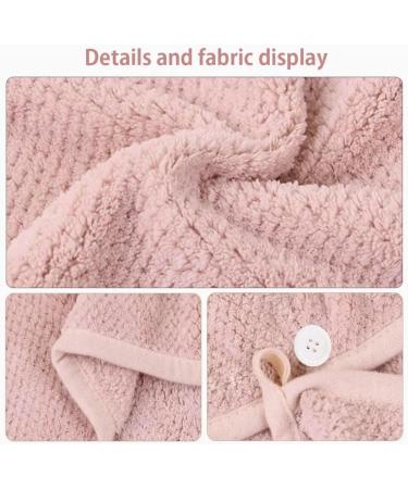 KURL & KO Microfiber Hair Towel Wrap for Women | Anti-Frizz Quick Drying Hair Turban | Lightweight & Absorbent Pink Hair Wrap - Buy Online on GoSupps.com