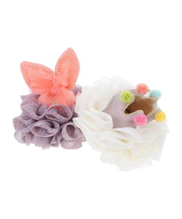 minkissy 2pcs Bath Ball Bath Sponges for Shower Loufas Loofah Body Sponge Shower Sponge Skin Cleaning Scrubber Loofah Sponge Bathing Sponge Shower Accessories Child Mesh Nylon Bubble Net