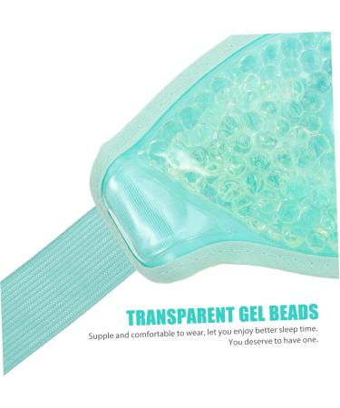SOLUSTRE Ice Eye Reusable Cold Eye Sleeping Cold Compress Eye Ice Eye Eye Treatment Products Puffy Eyes Sleeping Eye Travel Sheet PVC Spa Light Green 28.5x9x1.7cm - Buy Online on GoSupps.com