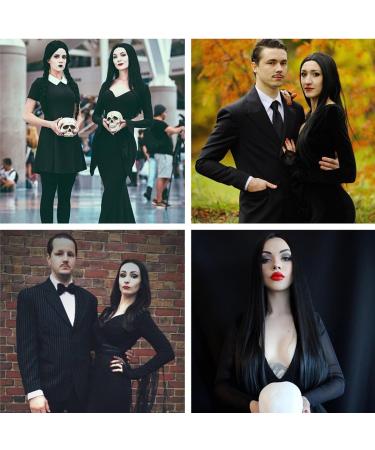 80cm Long Straight Black Wig for Women | Halloween Costume & Cosplay Hair - Perfect for Parties & Carnivals - Buy Online on GoSupps.com