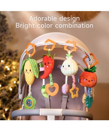 Tumama Kids Baby Toys Rattle | 0-12 Months | Clip-On Strollers | Sensory Toys for Newborn Boys & Girls - Buy Online on GoSupps.com