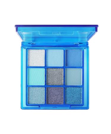 Paminify 9-Color Blue Eyeshadow Palette | Pressed Pigment Glitter & Matte Shades | Long-Lasting Makeup Powder - Buy Online on GoSupps.com
