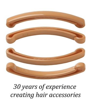 Large Plastic Dome Hair Barrettes Clips Set - 18 Colored Pieces for Girls & Women with Thick Hair - Korean Styling Accessories for Half Updo & Ponytail - Buy Online on GoSupps.com