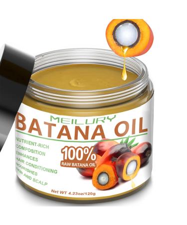 Raw Batana Growth Oil - Batana Oil for Hair Healthy Growth - Nourish Scalp Hair Conditioner for Damaged Hair - Eliminate Hair Split Anti Hair Loss Promote Hair thickness (1pc)