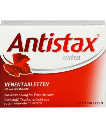 ANTISTAX Extra Vein Tablets - 30 Film-Coated Tablets for Improved Circulation | Fast Shipping Worldwide - Buy Online on GoSupps.com