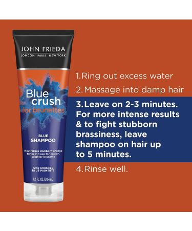 Blue Crush Brunette Shampoo & Conditioner Set - Neutralizes Brassiness - 8.3 fl oz - Buy Online on GoSupps.com