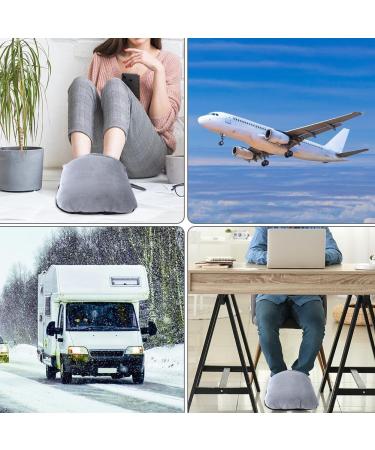 Flintronic Electrically Heated Foot Warmer | Ultra-Soft Flannel with Heating & Vibration Massage | Fast Heating & 3 Settings - Ideal Foot Warmer for Men - Buy Online on GoSupps.com