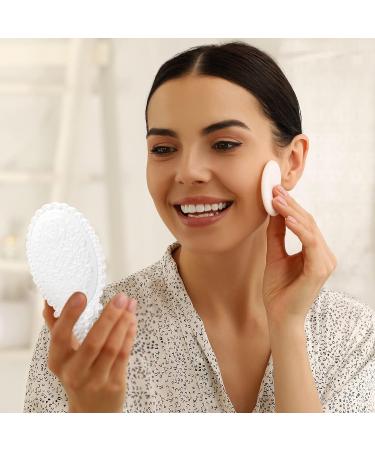 Yalikop 16 Pcs Retro Handheld Mirror - Vintage Vanity Cute Oval Decorative Mirror for Girls - Compact Travel Makeup Mirror (White) - Buy Online on GoSupps.com