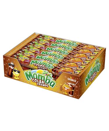 Mamba Cola & Friends- 24 x 106g (4-series)- delicious chewing tonbons with cola and fruit taste- in four different varieties Cola & Friends 24 x 106g - Buy Online on GoSupps.com