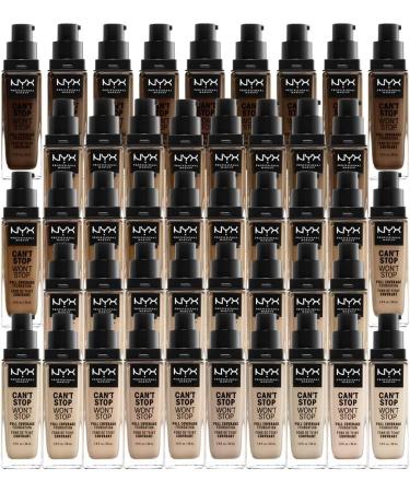 NYX Can't Stop Won't Stop Full Coverage Foundation - Light Ivory 04 | Waterproof Vegan Formula, Matte Finish - Buy Online on GoSupps.com