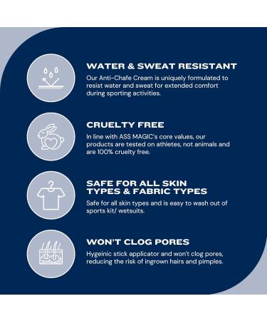 ASS MAGIC Anti Chafe Cream 100ml Tube - Buy Online on GoSupps.com