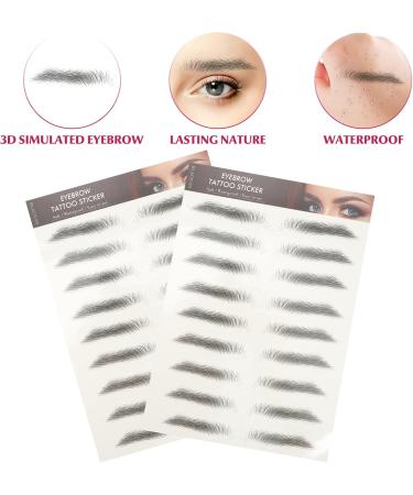  SOLUSTRE SOLUSTRE 12 Sheets Eyebrow Tattoo Stickers Waterproof Eyebrow Transfers Exfoliating Stickers for Women and Girls - Buy Online on GoSupps.com