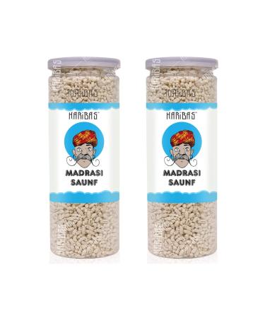 HARIBAS Madrasi Mukhwas (White Madrasi Saunf) 200GX2 in Tin Can| Pure and Premium Mukhwas Mouth Freshener | Mouth Freshener Madrasi Mukhwas ( White Madrasi Saunf ) 200GX2_Packing May Vary