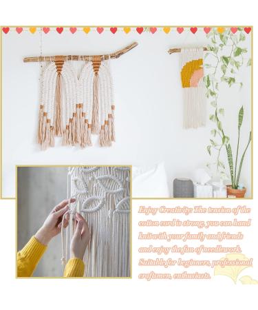 Lereati Navy Blue Macrame Cord - 2mm x 219yards Natural Cotton Rope Yarn for DIY Crafts, Wall Hanging, Plant Hangers, Knitting, Christmas Wrapping - Buy Online on GoSupps.com