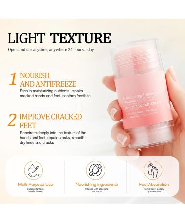 Geruicee 2 Pieces Urea Foot Cream Stick for Dry & Cracked Skin Intensive Repair Care for Heels Hands and Elbows Fast Absorbing Moisturizing Cream against Calluses 40 g x 2 - Buy Online on GoSupps.com