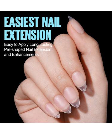 TOMICCA Nail Extension Kit - 4 In 1 Nail Glue and Base Gel with 150Pcs Short Almond Nails - Easy DIY Nail Art Acrylic Kit for Women and Girls - Buy Online on GoSupps.com