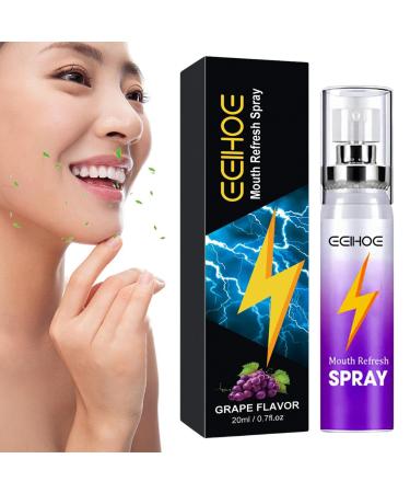 Breathing spray |Natural mint spray with propolis grape awemade 0.27 fl oz portable immediately cooling mund freshness to freshen the breath home travel dates Pekmar