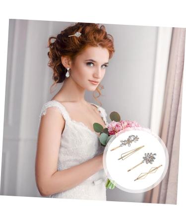 Angoily 16 Pairs Rhinestone Hair Clip Hair Accessories for Women Clips Barrettes for Women Snap Hair Clips for Women Bride Hair Clip Rhinestone Barrette Headgear Zinc Alloy Simple Women's - Buy Online on GoSupps.com