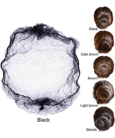 50 Pieces Invisible Hair Nets for Buns Elastic Hair Mesh Hair Buns Holder for Ballet Women (Black) - Buy Online on GoSupps.com
