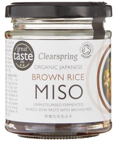 Clearspring Unpasteurised Organic Japanese Brown Rice Miso Paste 150g Miso 150 g (Pack of 1) - Buy Online on GoSupps.com