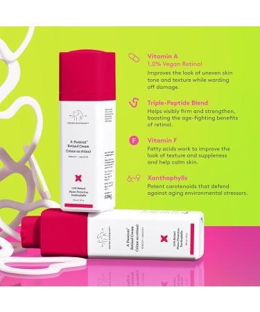 Drunk Elephant A-Passioni Retinol Cream - 30 ml/1 fl oz - 1% Retinol Serum - Clean Clinical Skincare - Cruelty-Free - Dermatologist-Tested - Free of Essential Oils Silicones and Fragrance - Buy Online on GoSupps.com