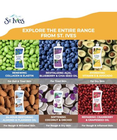 St. Ives Renewing Collagen & Elastin Body Lotion 620ml Pump | Hydrating Skin Care for All Skin Types - International Shipping Available - Buy Online on GoSupps.com