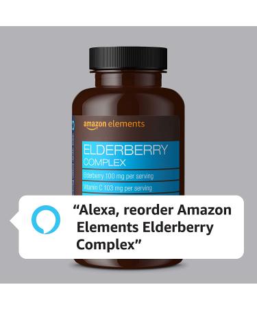 Amazon Elements Elderberry Complex 60 Berry Flavored Lozenges - Immune System Support with Elderberry, Vitamin C, and Zinc - 100mg Elderberry, 103mg Vitamin C, 12mg Zinc per Serving - Buy Online on GoSupps.com