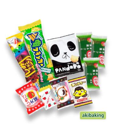Buy Japanese Dagashi Snack Box | Air Chocolate Pocky & Akiba King Sticker | International Shipping - Buy Online on GoSupps.com