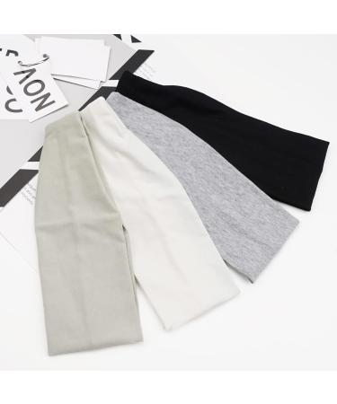 Ayesha Workout Headbands for Women - Pack of 12 Black White Grey Hair Bands | Non-Slip, Stretchy Sports Headbands for Yoga, Fitness & Skincare - Buy Online on GoSupps.com