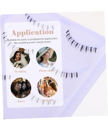 MAGICLULU Bottom Lashes Strip 20 Pairs Lower Eyelashes Natural Lashes Fake Eyelashes Fake Lashes False Eyelashes False Lower Lashes Natural Eyelashes Bottom Lashes Fiber Transparent Stem - Buy Online on GoSupps.com