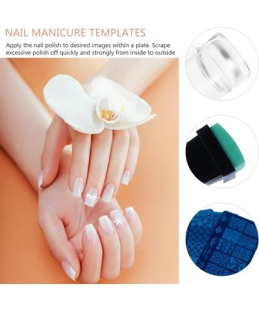 13h Snowflake Nail Stamp Plate - Geometric Nail Art Template for DIY Christmas Designs - Buy Online on GoSupps.com